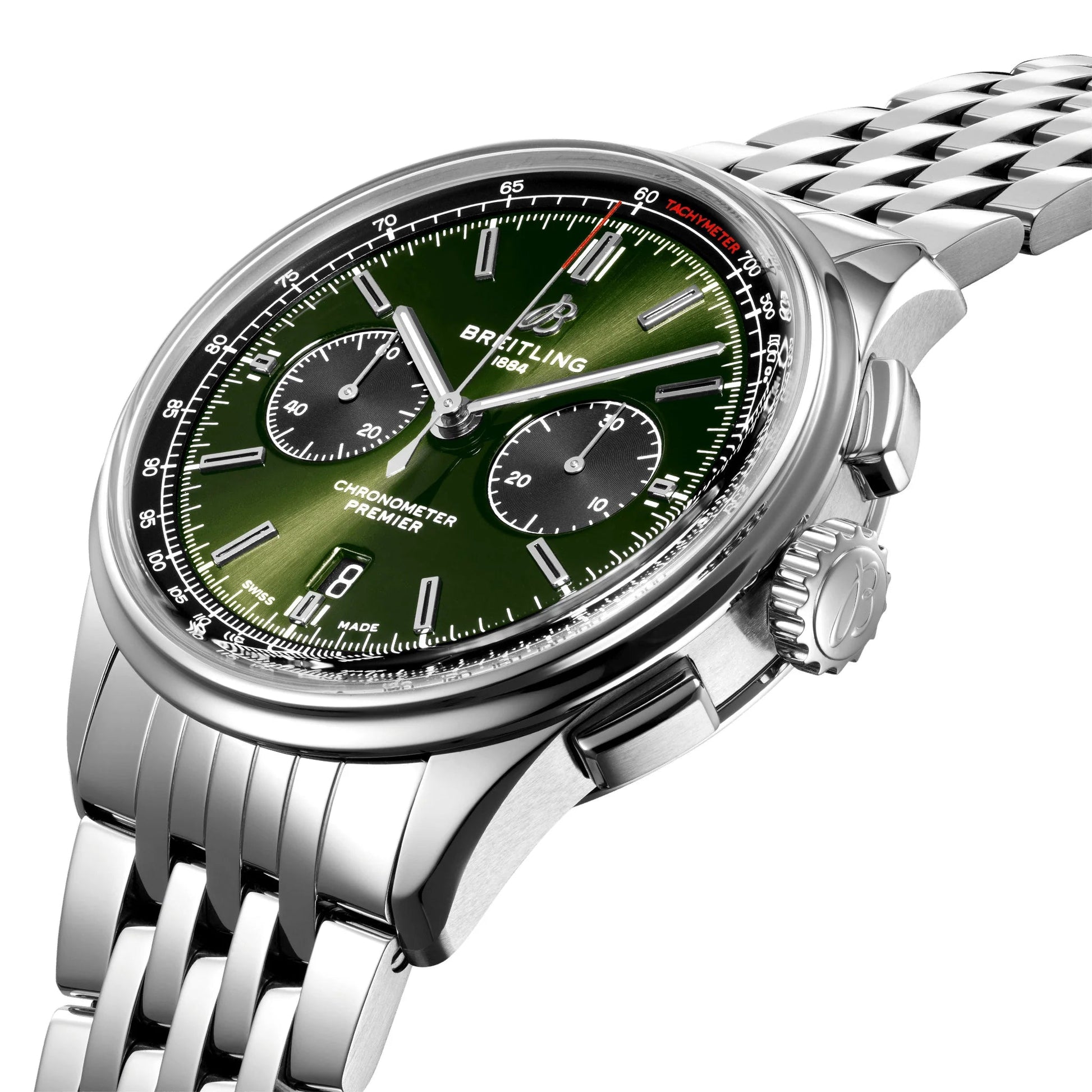 Premier B01 Chronograph 42 BENTLEY BRITISH RACING GREEN, Ref# AB0118A11L1A1