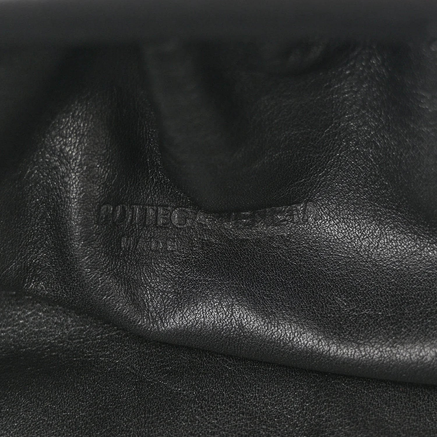 Smooth Butter Calf the Pouch Oversized Clutch Black