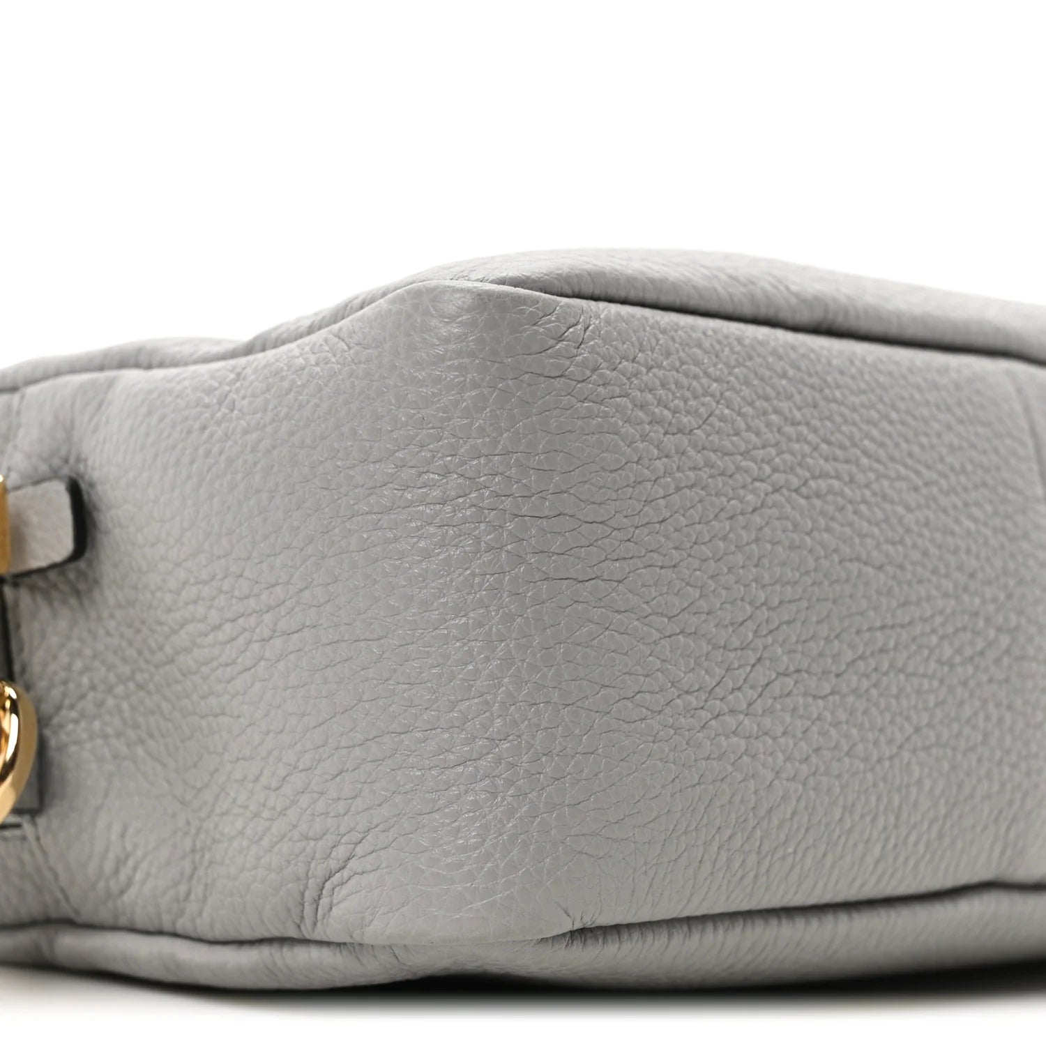 Vitello Daino Soft Medium Double Zip Shoulder Bag Ardesia