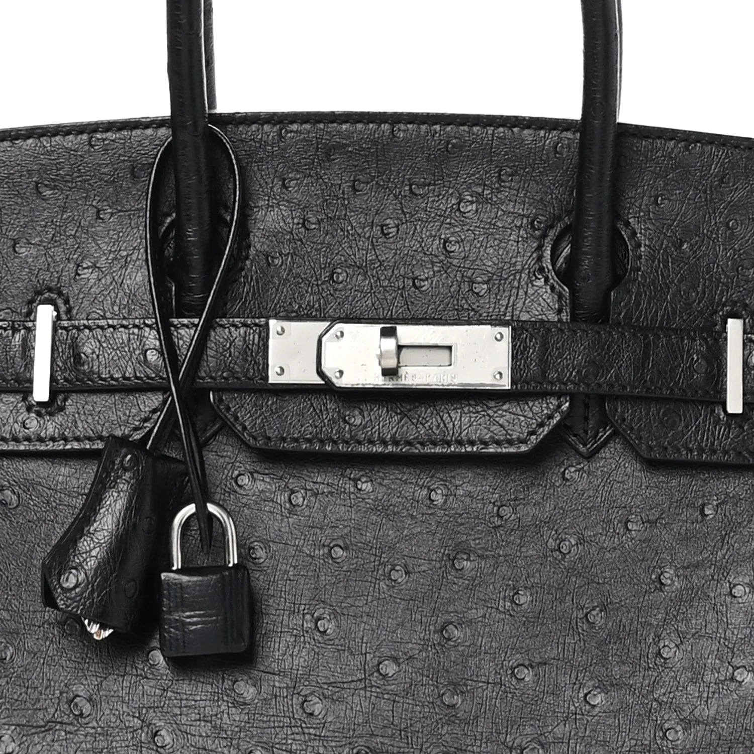 Ostrich Birkin 30 Black