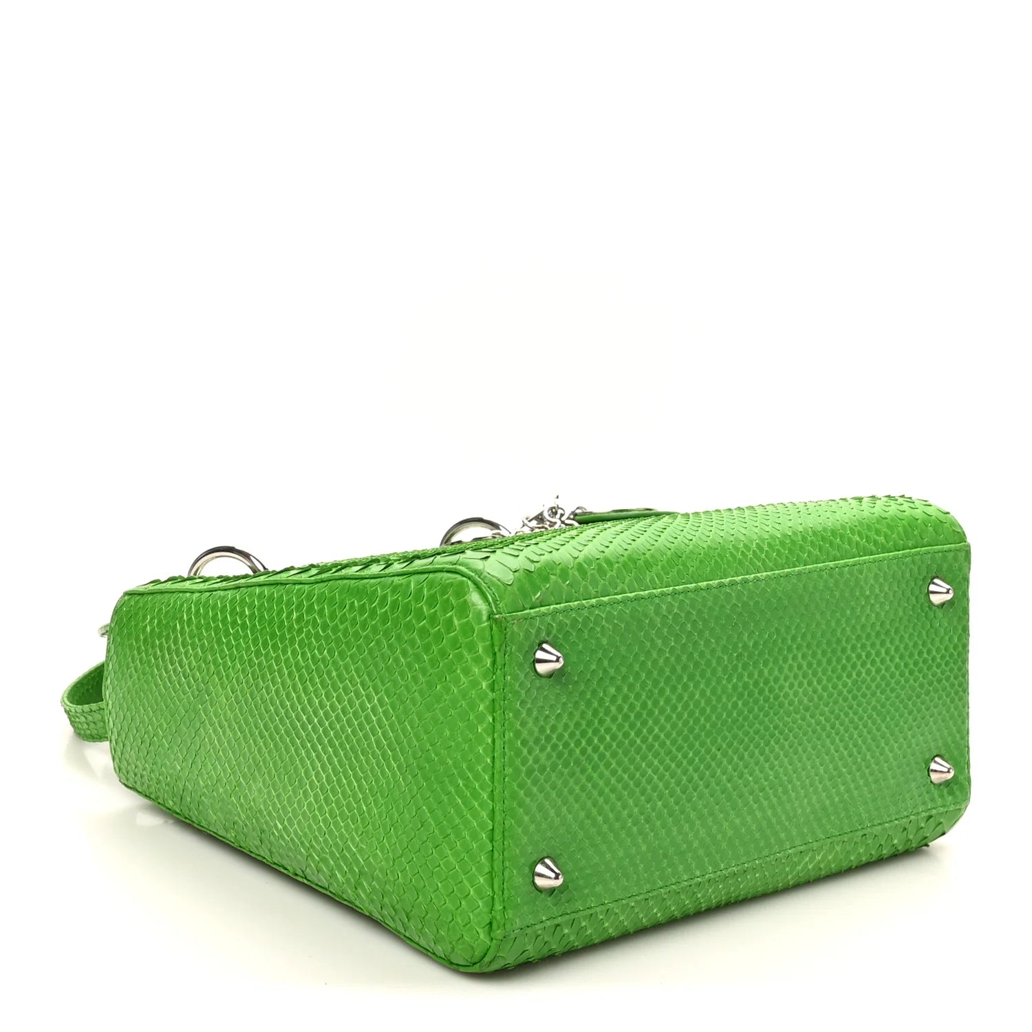 Snakeskin Medium Lady Dior Green