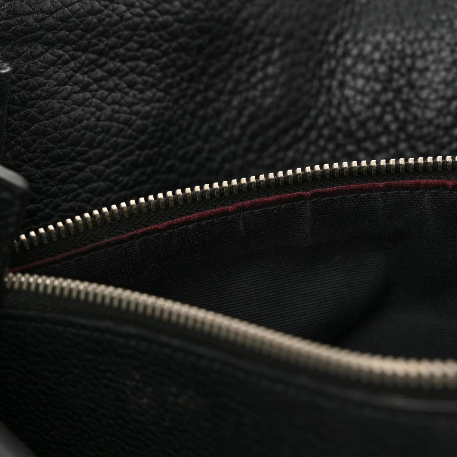 Grained Calfskin Medium Souple Sac De Jour Black