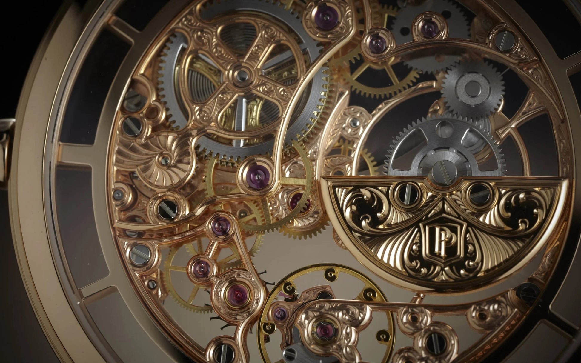 Complication Calatrava Skeleton Movement with Hand-Engraved Decoration, 18K Rose Gold, 39Mm, Ref# 5180/1R-001