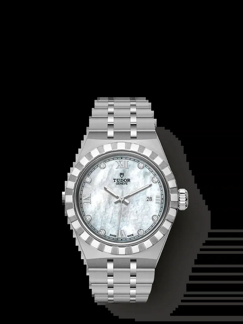 Royal, Stainless Steel and Diamond-Set, 28Mm, Ref# M28300-0005