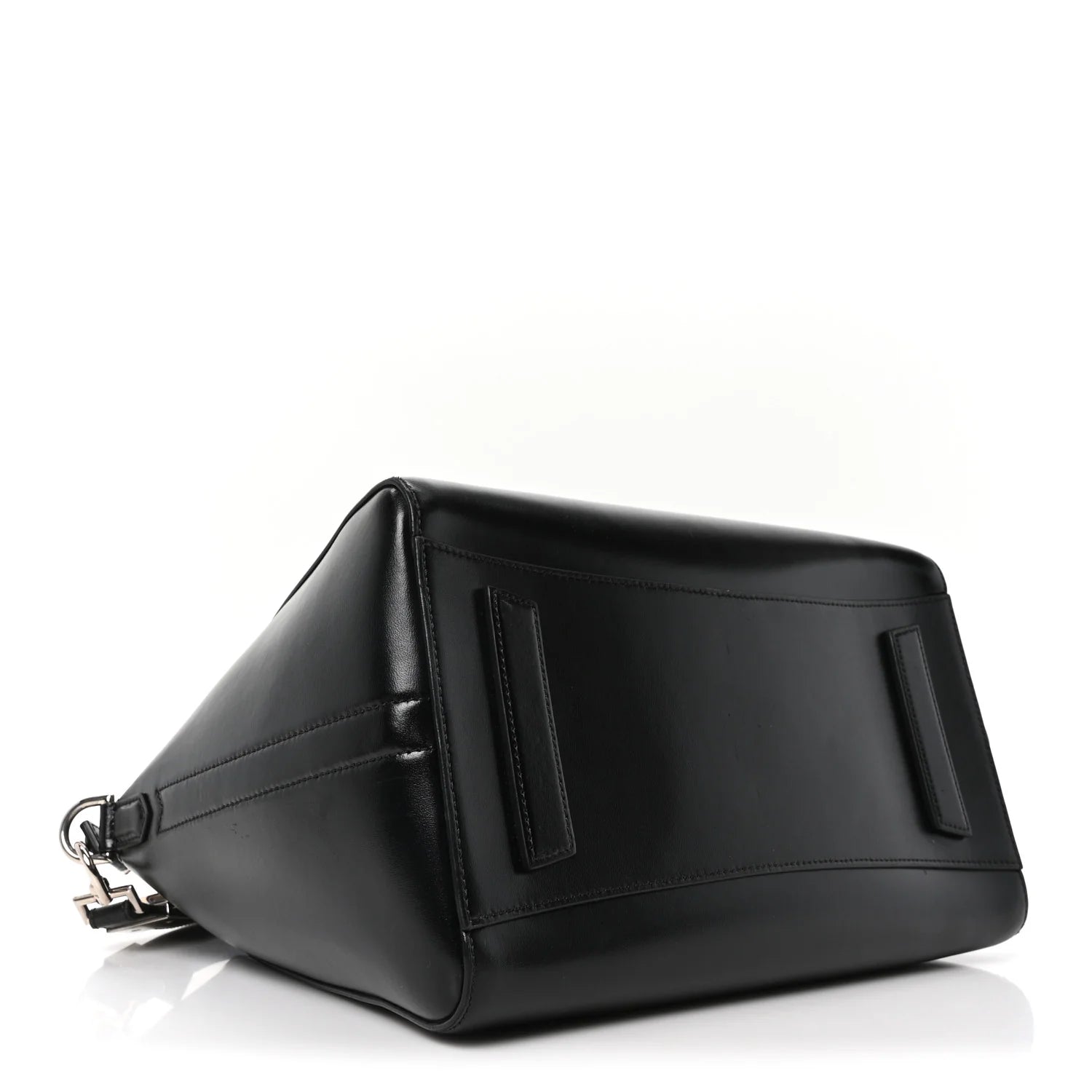 Shiny Lord Calfskin Large Antigona Black