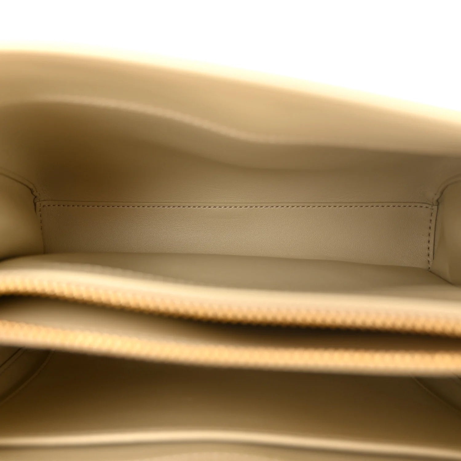 Satinated Calfskin Small 16 Top Handle Bag Beige