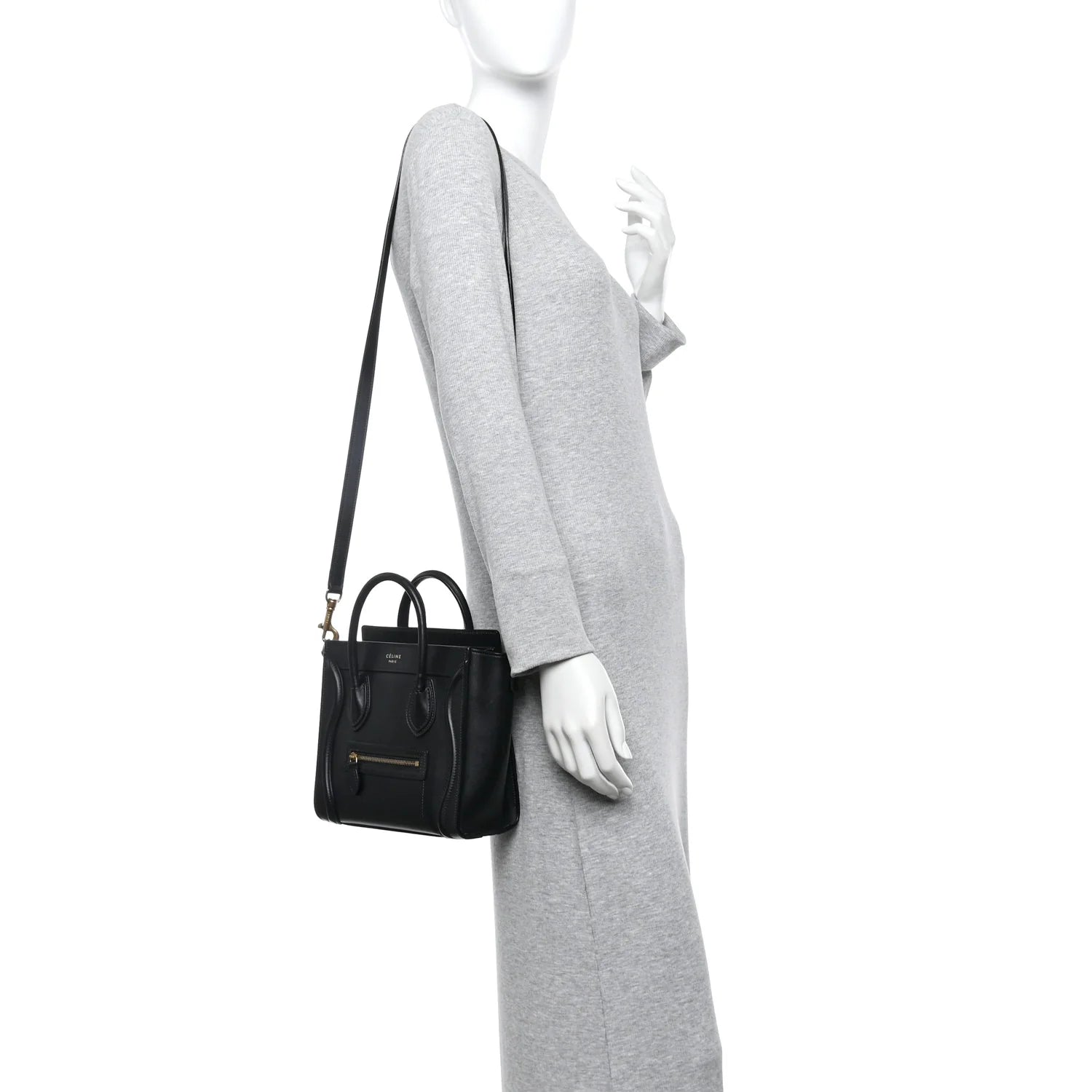 Smooth Calfskin Nano Luggage Black