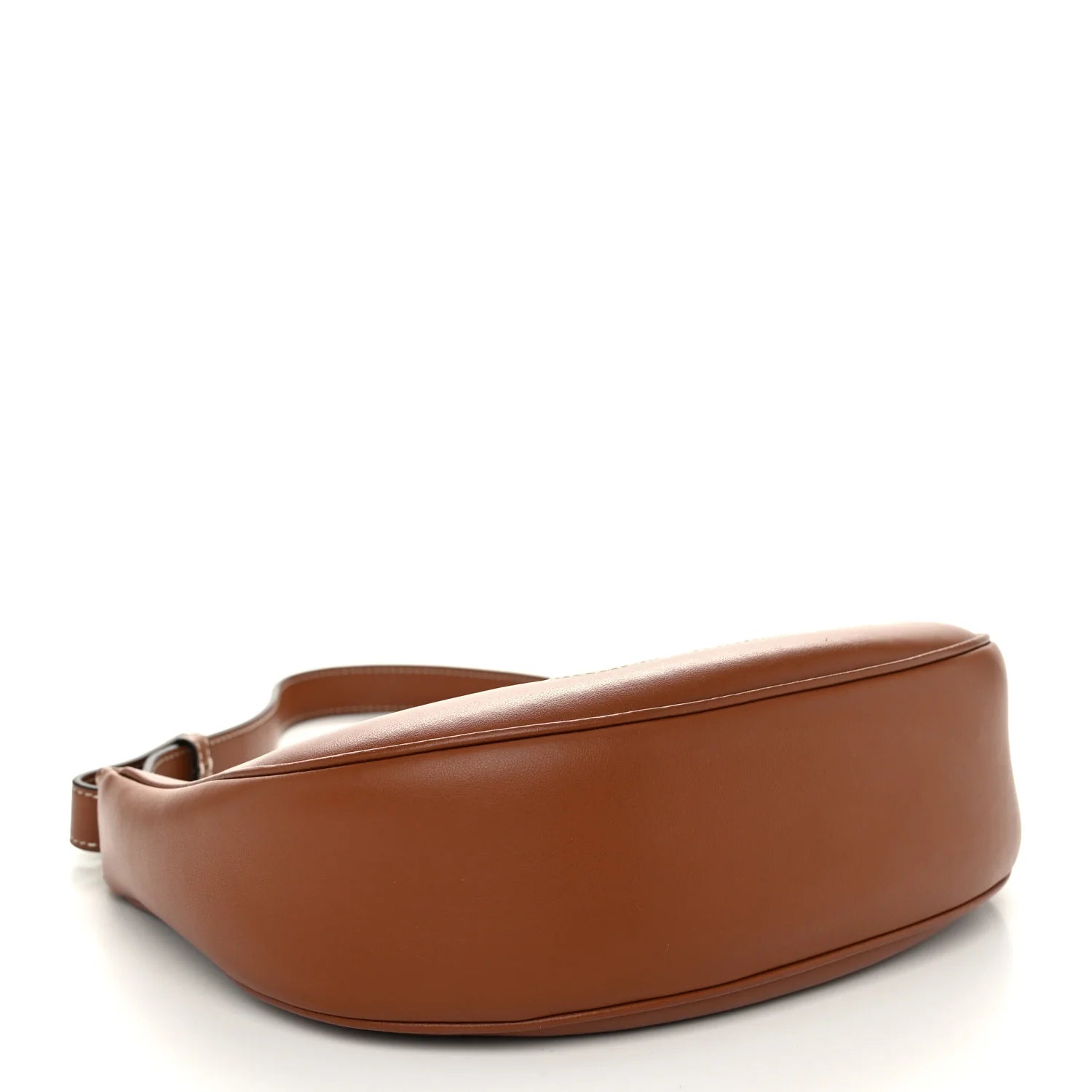 Smooth Calfskin Triomphe Embroidered Ava Shoulder Bag Tan