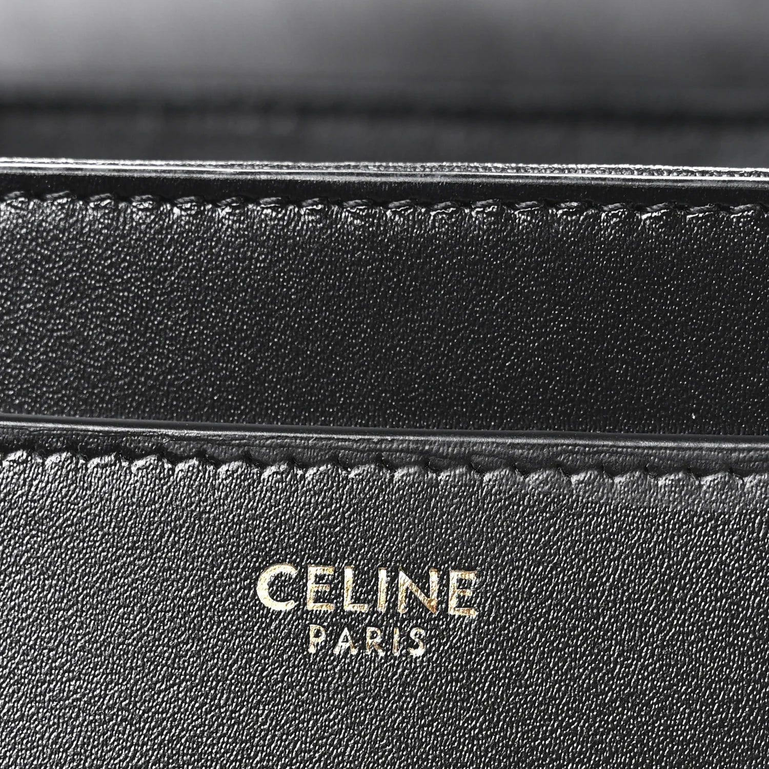 Satinated Calfskin Mini 16 Top Handle Bag Black