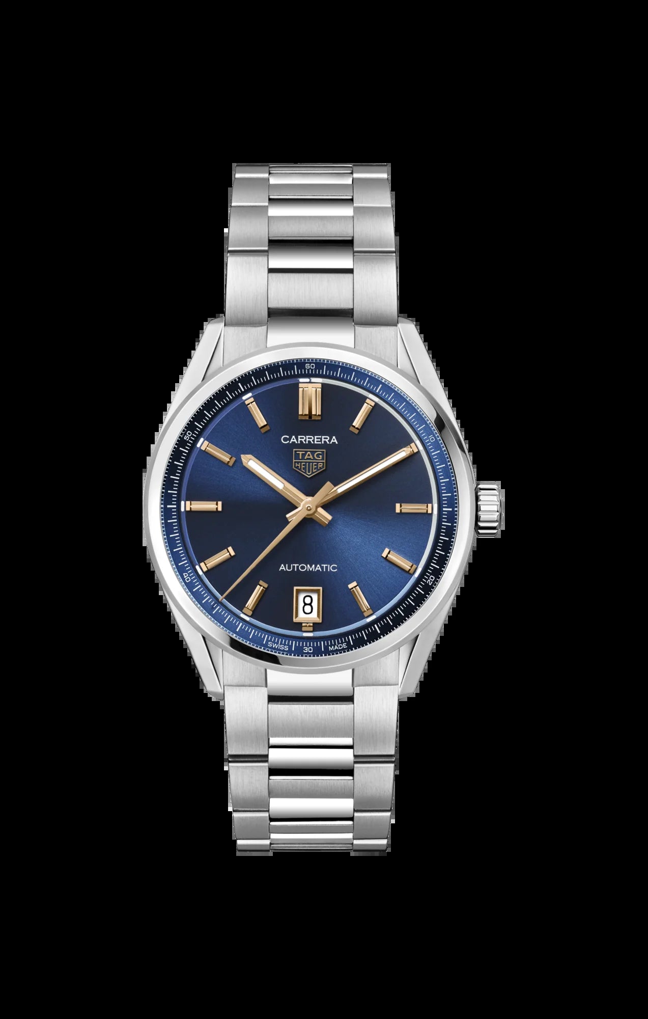 Unworn  Carrera Calibre 7 Date, Stainless Steel, 36Mm, Ref# WBN2311.BA0001, Box & Papers