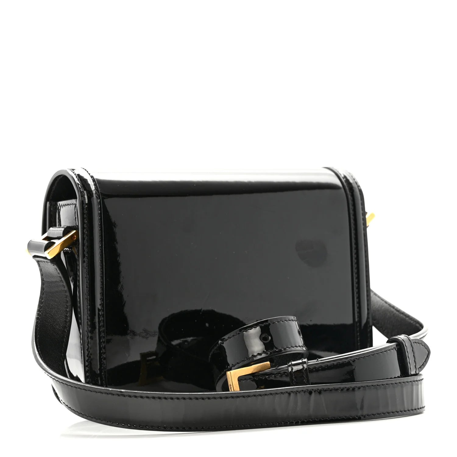 Vernice Diamond Small Solferino Satchel Black
