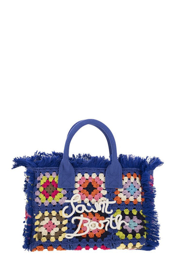 COLETTE CROCHET - HANDBAG with CROCHET FLOWER PATCH