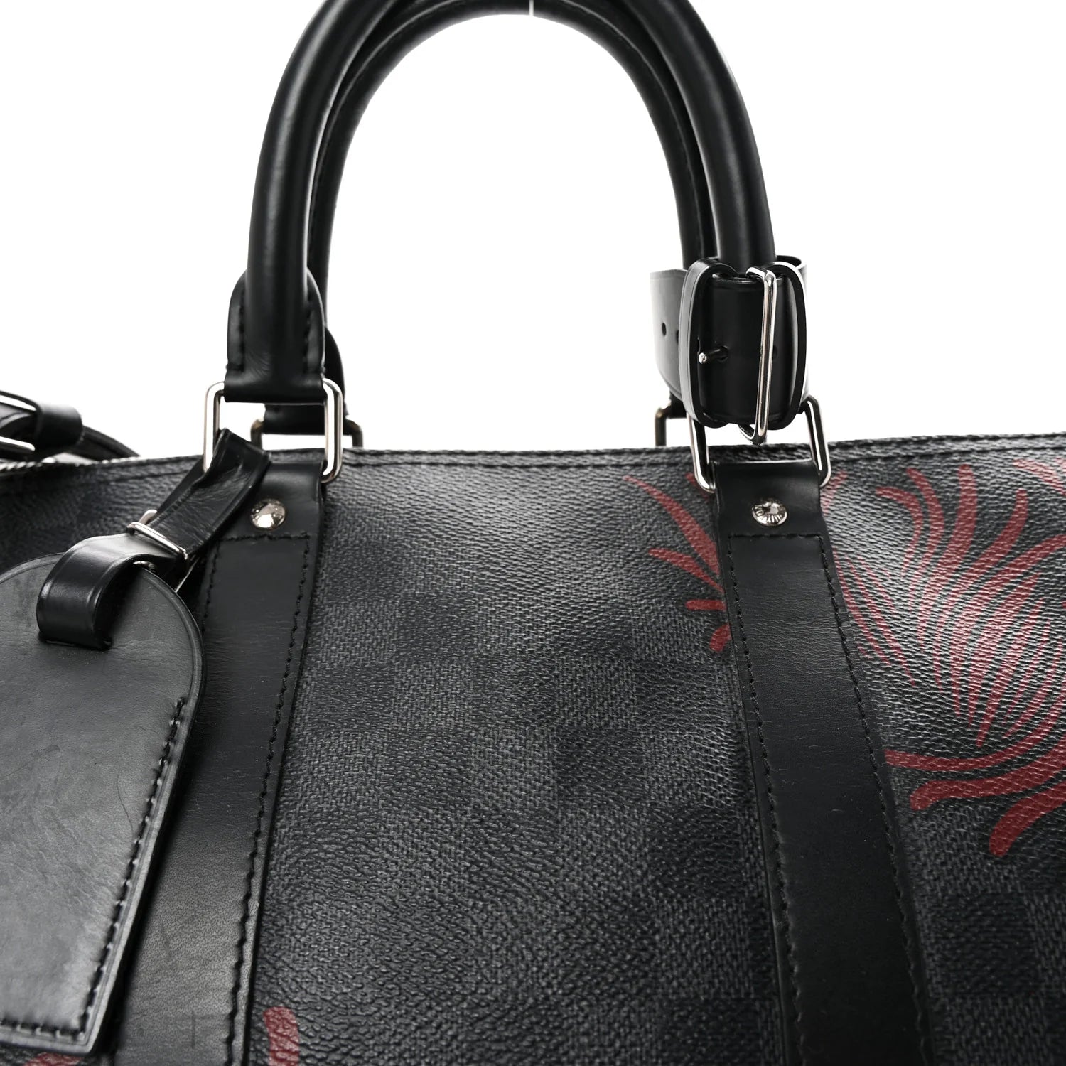 Damier Graphite Rope Keepall Bandouliere 45 Red
