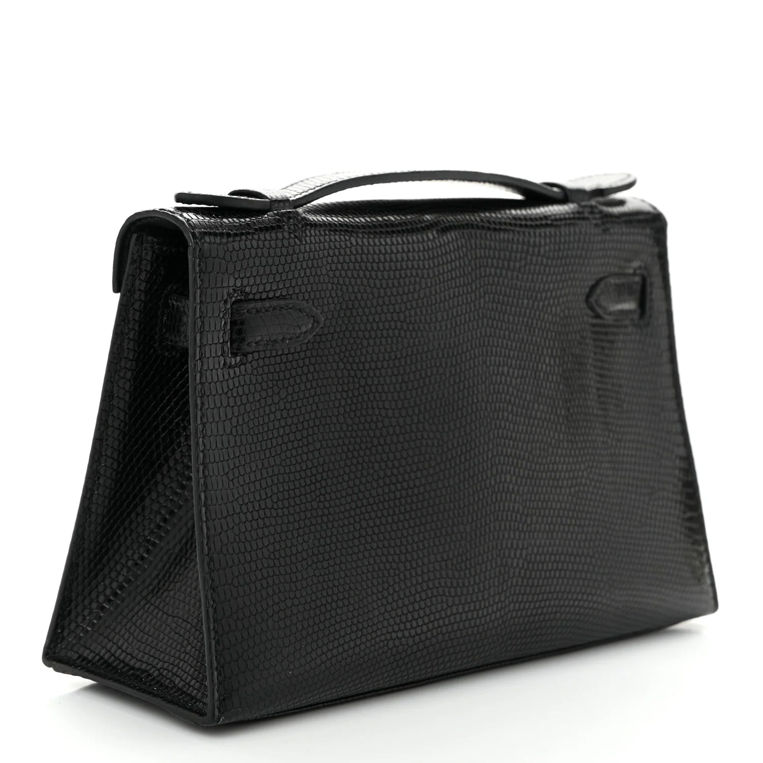 Lizard Kelly Pochette Clutch Black