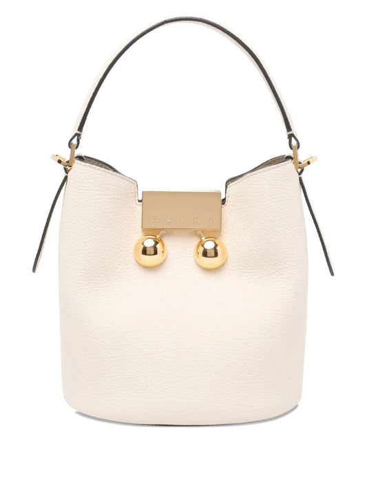 TRUNKAROO LEATHER BUCKET BAG