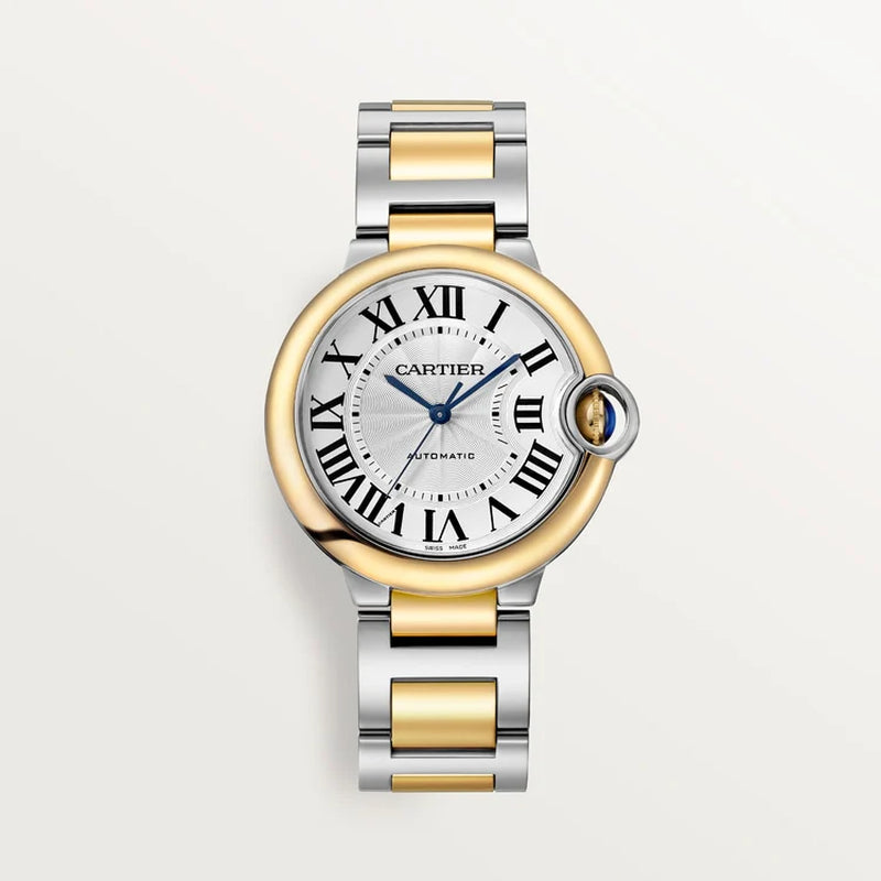 Unworn  Ballon Bleu, Stainless Steel and 18K Yellow Gold, 36Mm, Ladies, Ref# W2BB0038, Box and Papers