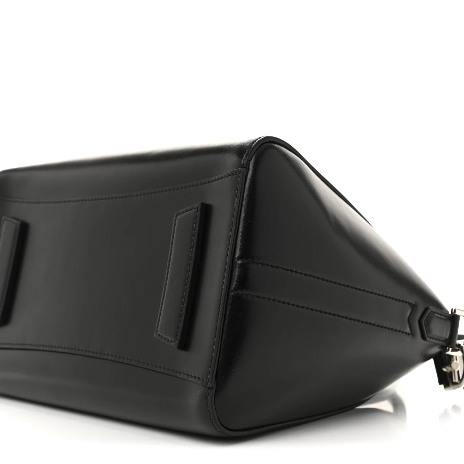 Shiny Lord Calfskin Small Antigona Black