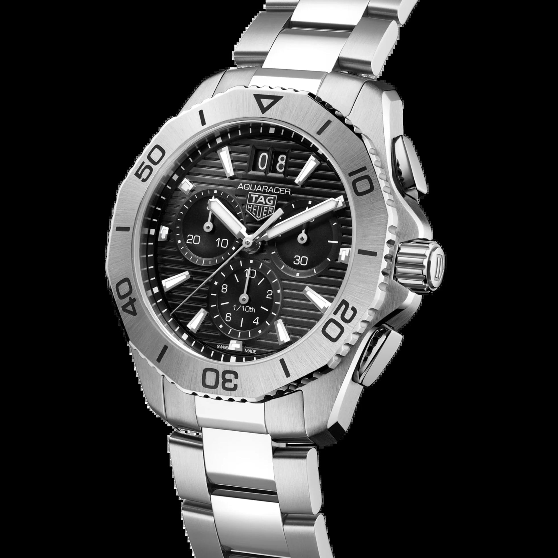 Unworn  Aquaracer Professional 200 Chronograph, Stainless Steel, Ref# CBP1110.BA0627, Box & Papers