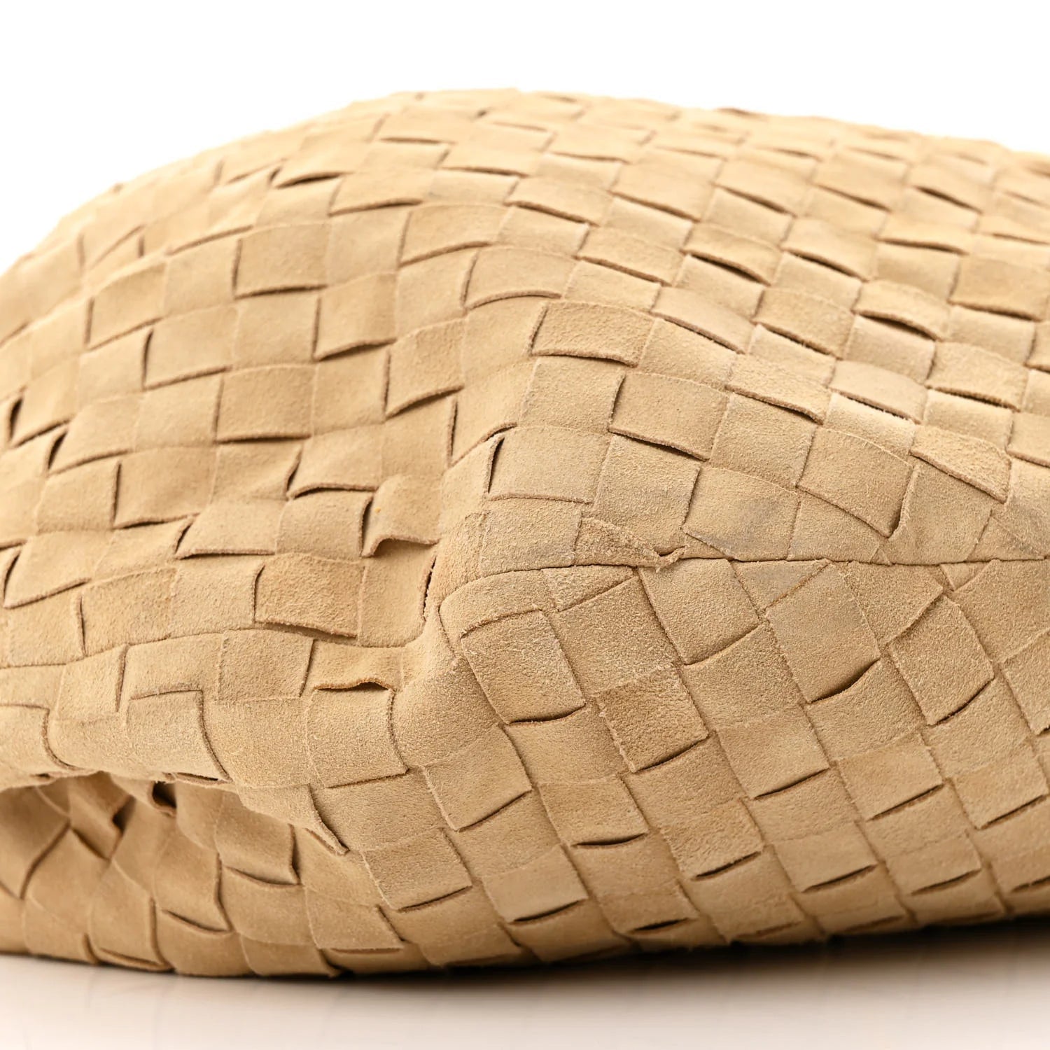 Suede Intrecciato Small Jodie Sand