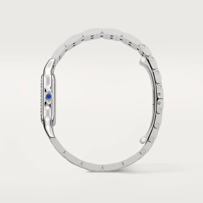 Unworn  Panthère De , Stainless Steel, Diamonds, 29Mm X 37Mm, Ref# W4PN0018, Box and Papers