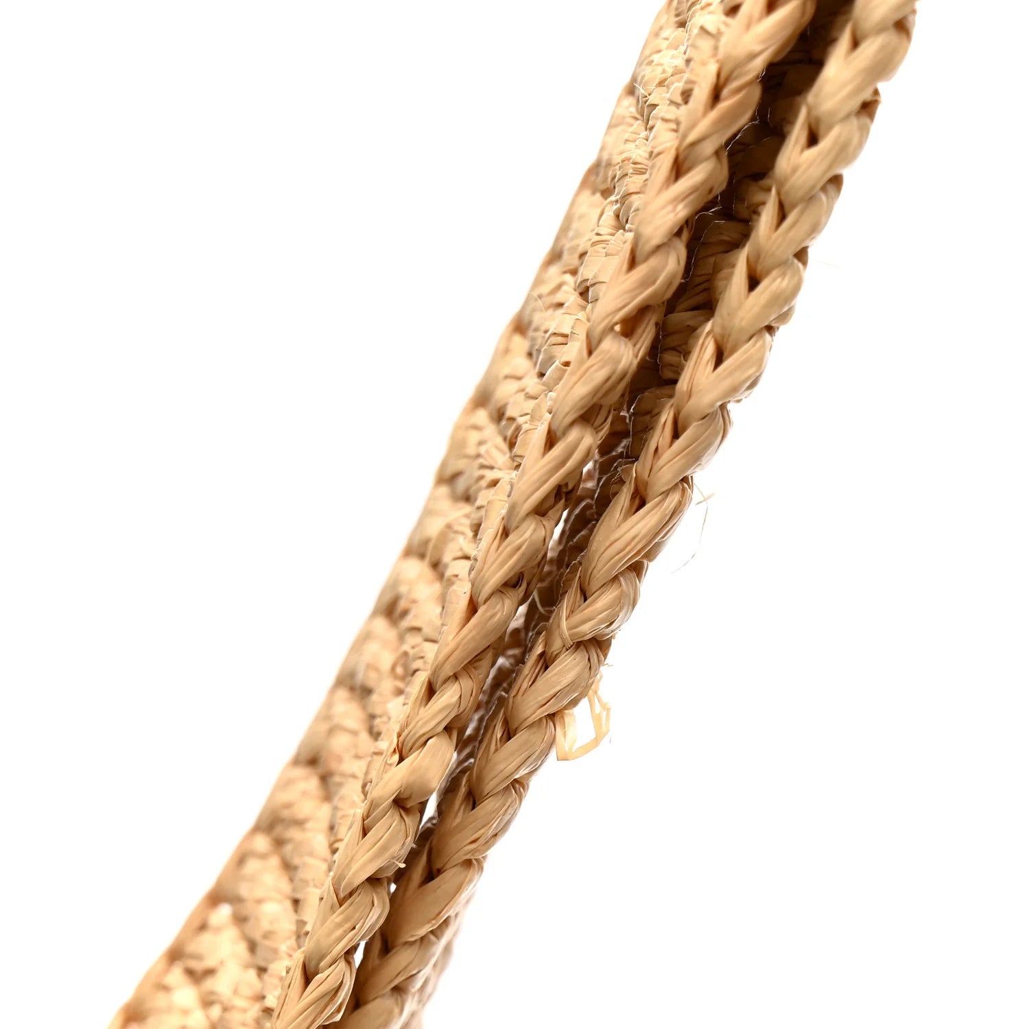 Raffia Mini Slit Tote Bag Natural Tan