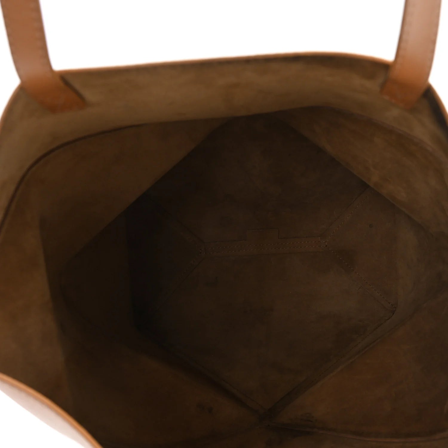 Shiny Calfskin Medium Puzzle Fold Tote Warm Desert