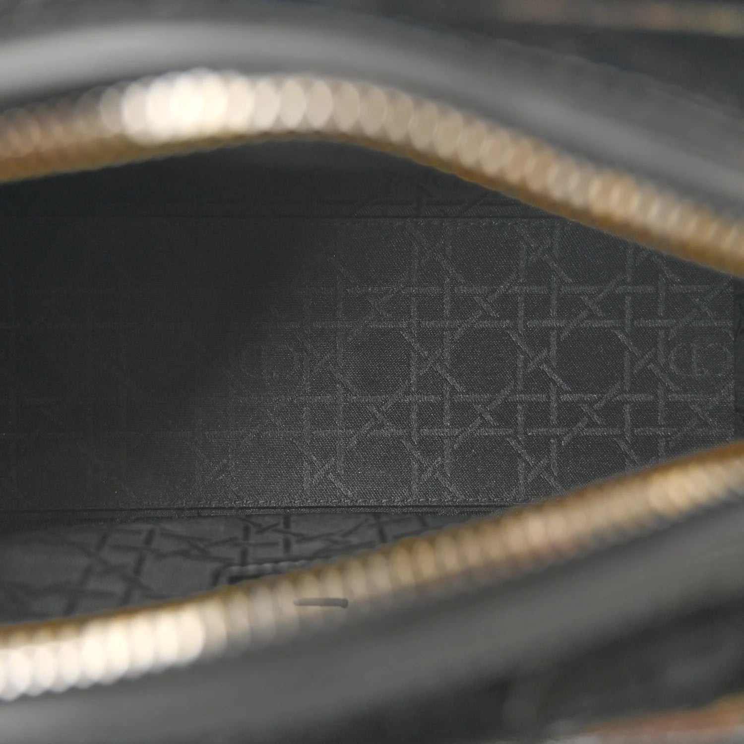 Patent Cannage Medium Lady Dior Black