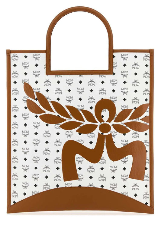 PRINTED CANVAS XL AREN SHOPPING BAG