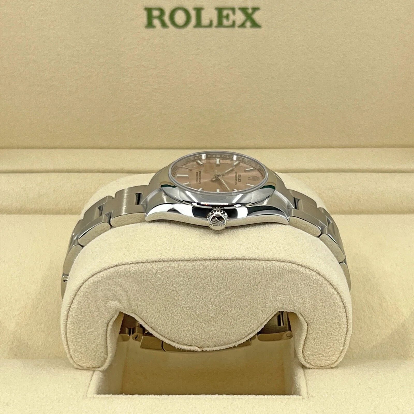 Oyster Perpetual, Oystersteel, Pink Dial, 31Mm, Ref# 277200-0004