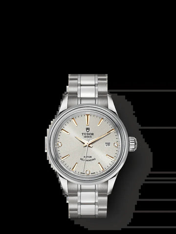 Style, Stainless Steel and Diamond-Set, 28Mm, Ref# M12100-0019