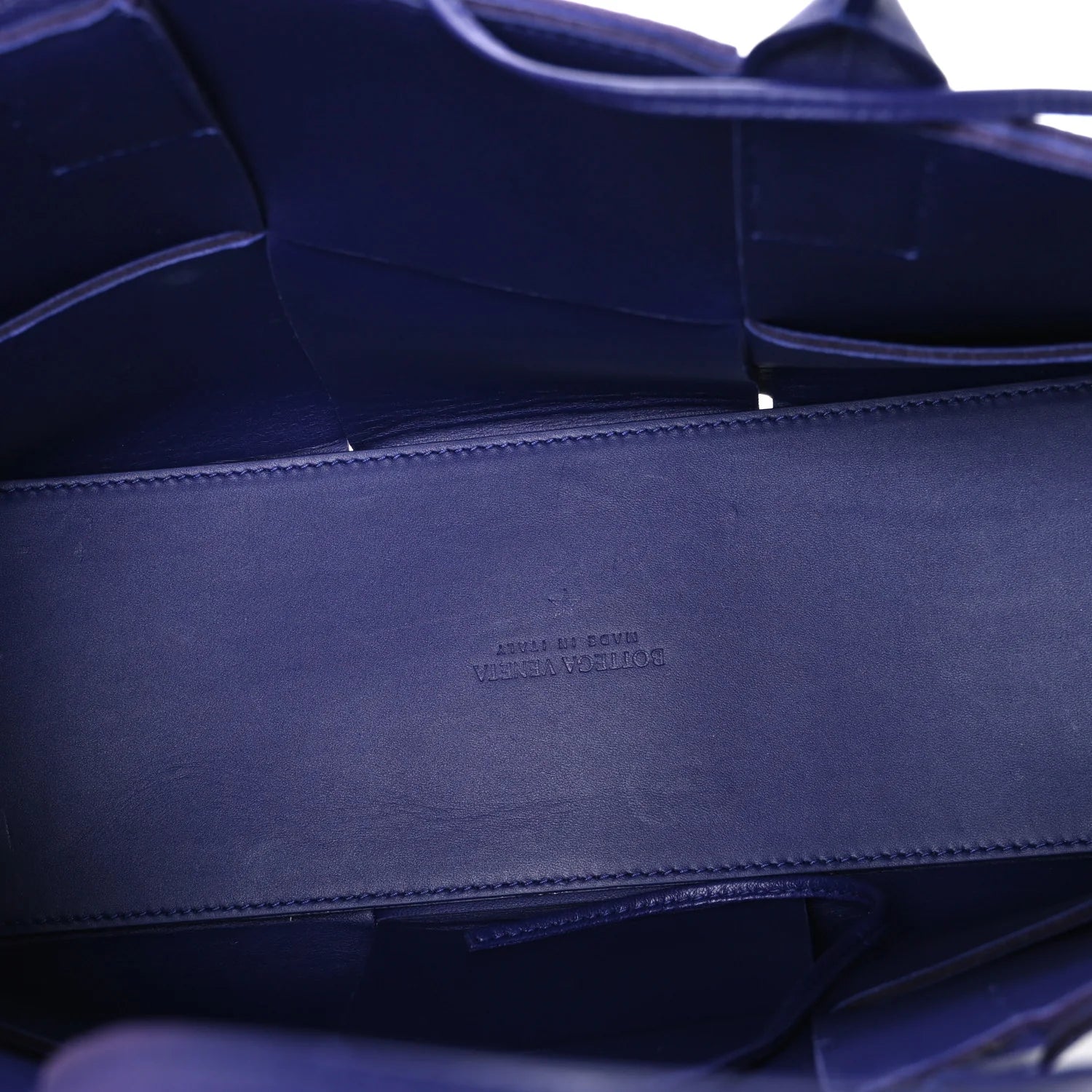 Smooth Calfskin Intrecciato Small Arco Tote Unicorn