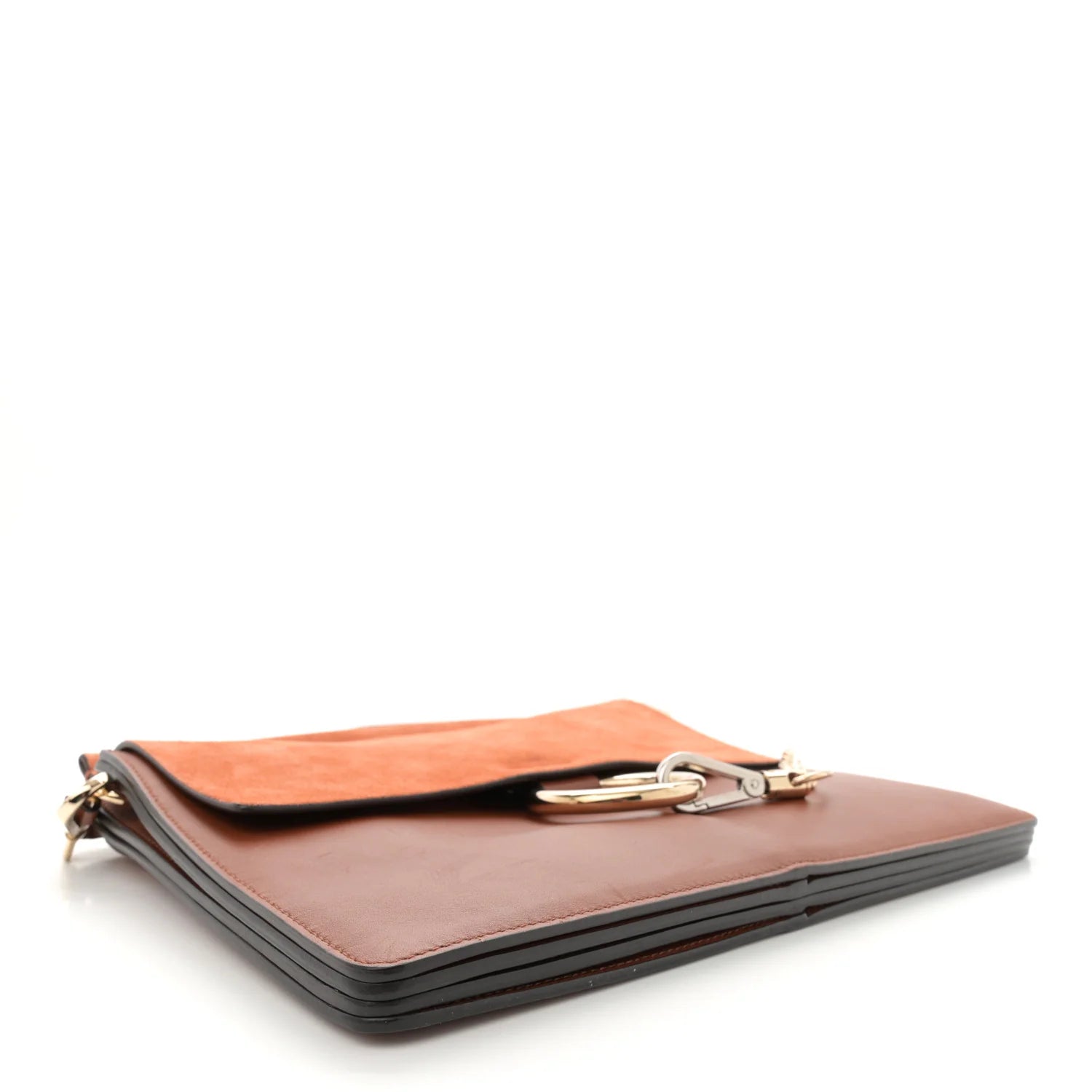 Suede Calfskin Medium Faye Shoulder Bag Tobacco