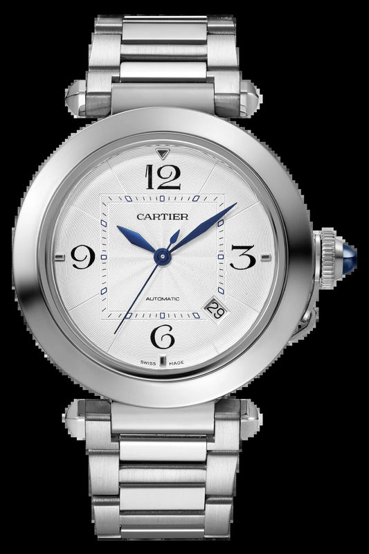 Unworn  Pasha De , Stainless Steel, 41Mm, Ref# WSPA0009, Box and Papers