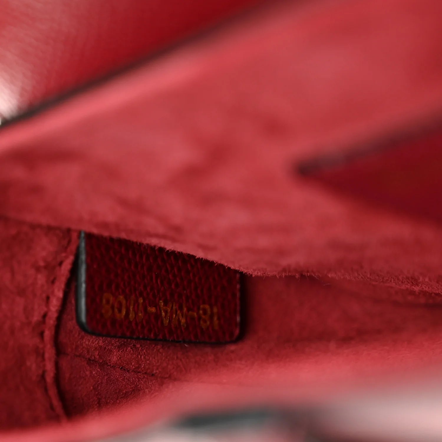 Grained Calfskin Mini Saddle Bag Red