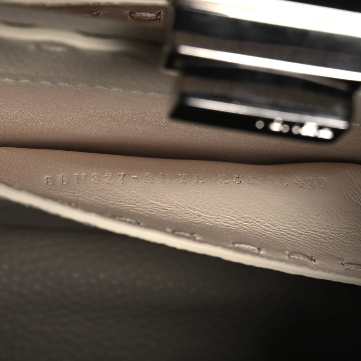 Cuoio Romano Selleria Chamois Small Peekaboo I SEE U Satchel Corda Camelia Cipria