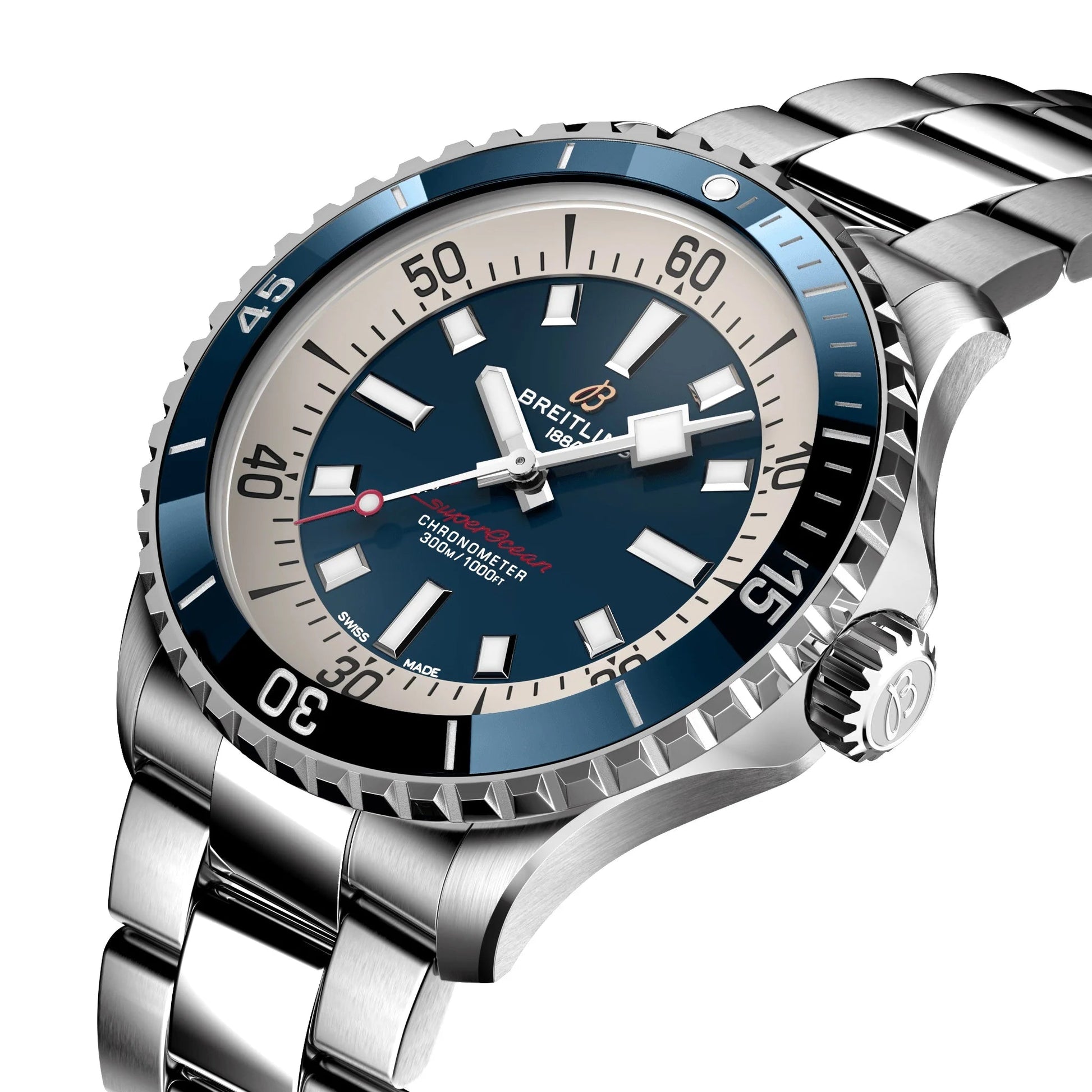 Superocean Automatic Ref# A17375E71C1A1, Box and Papers
