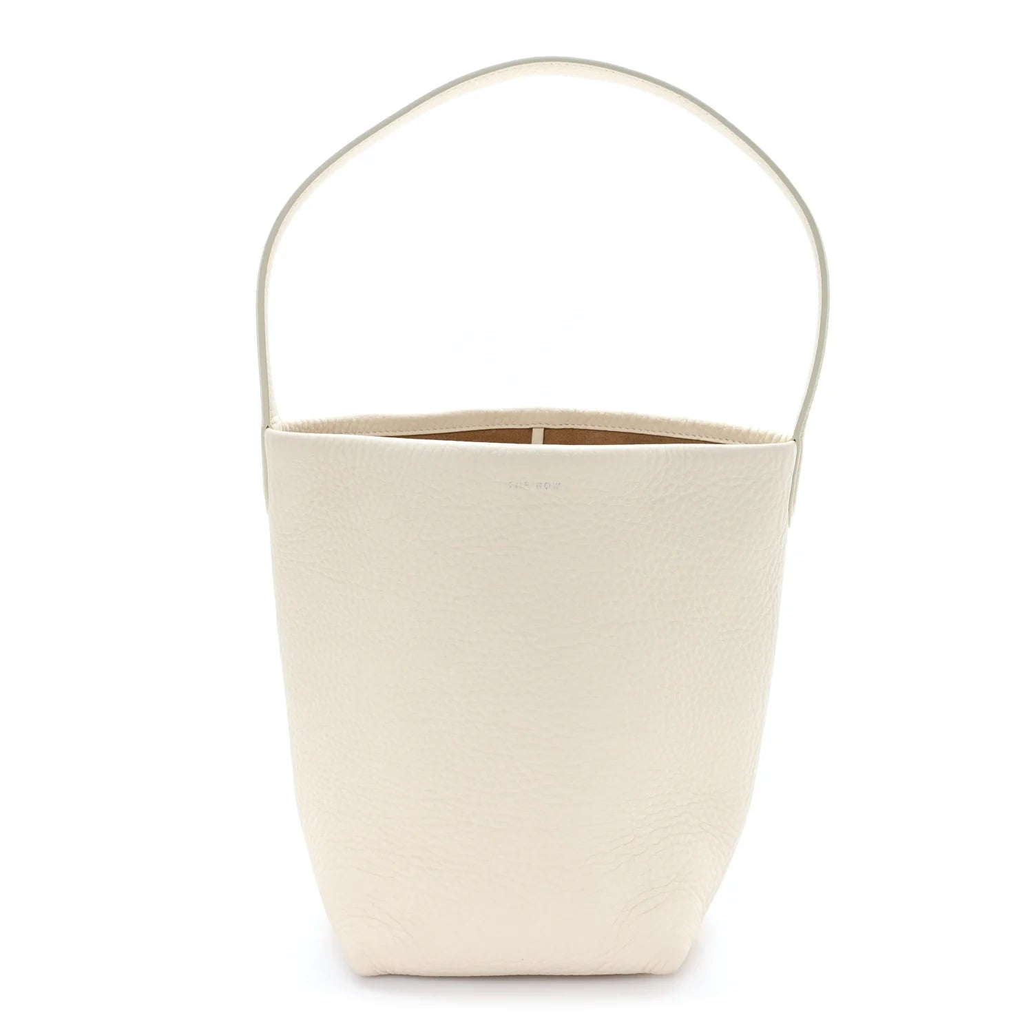 Grained Calfskin Small N/S Park Tote Ivory