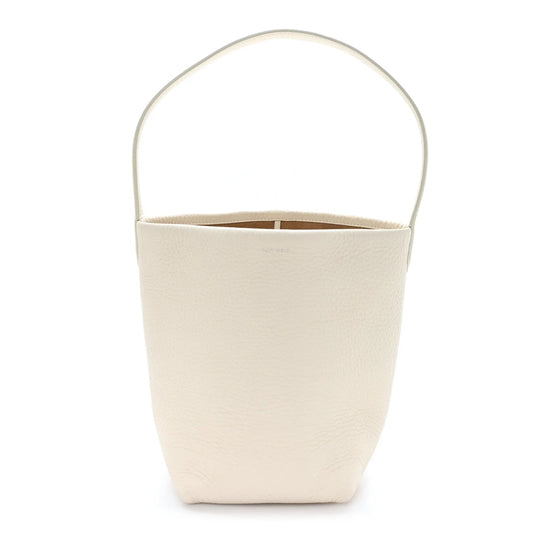 Grained Calfskin Small N/S Park Tote Ivory