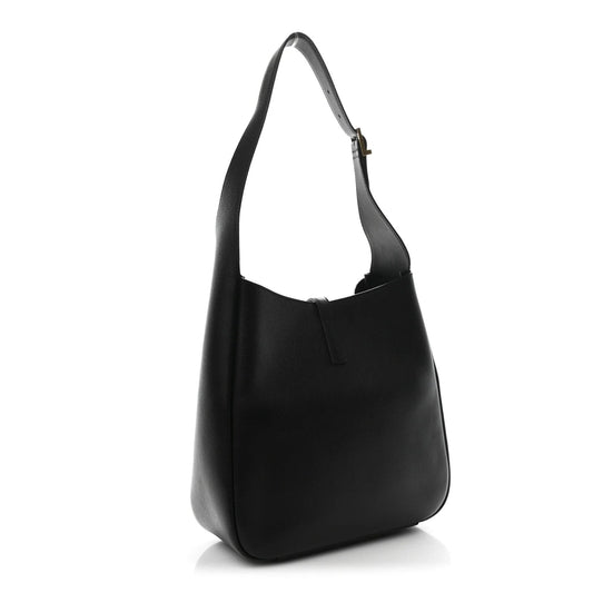 Smooth Calfskin Small Le 5 a 7 Soft Hobo Black