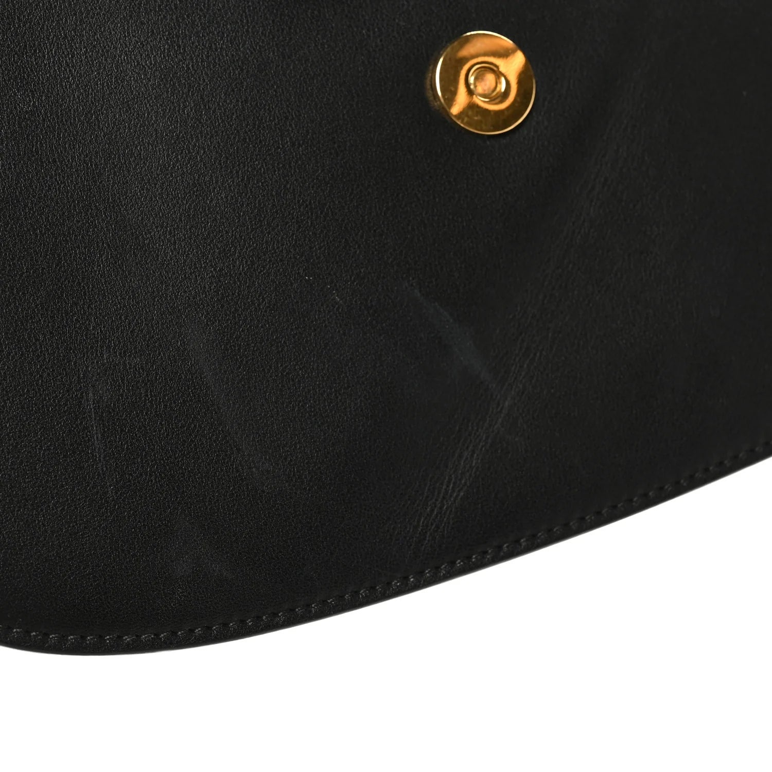 Smooth Calfskin Supervee Shoulder Bag Black