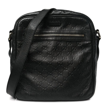 ssima Flat Messenger Bag Black