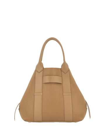 SCRIPT MEDIUM SHOPPING BAG in HAMMERED LEATHER