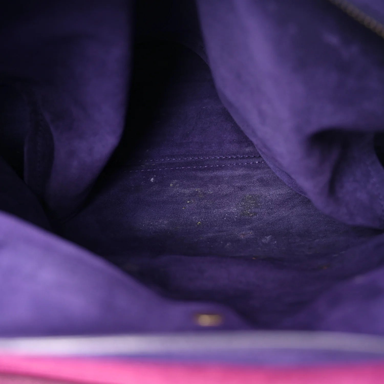 Nubuck Crocodile Embossed Large Muse Two Purple Pink