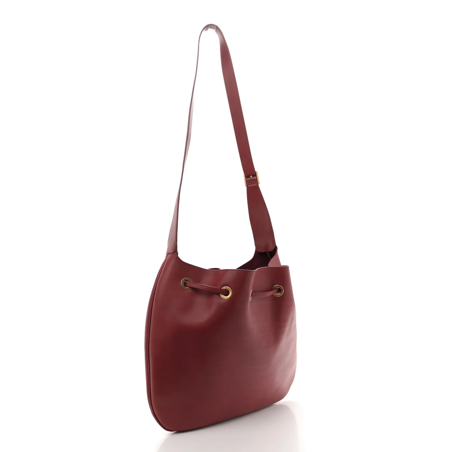 Smooth Calfskin Paris VII Large Flat Hobo Red