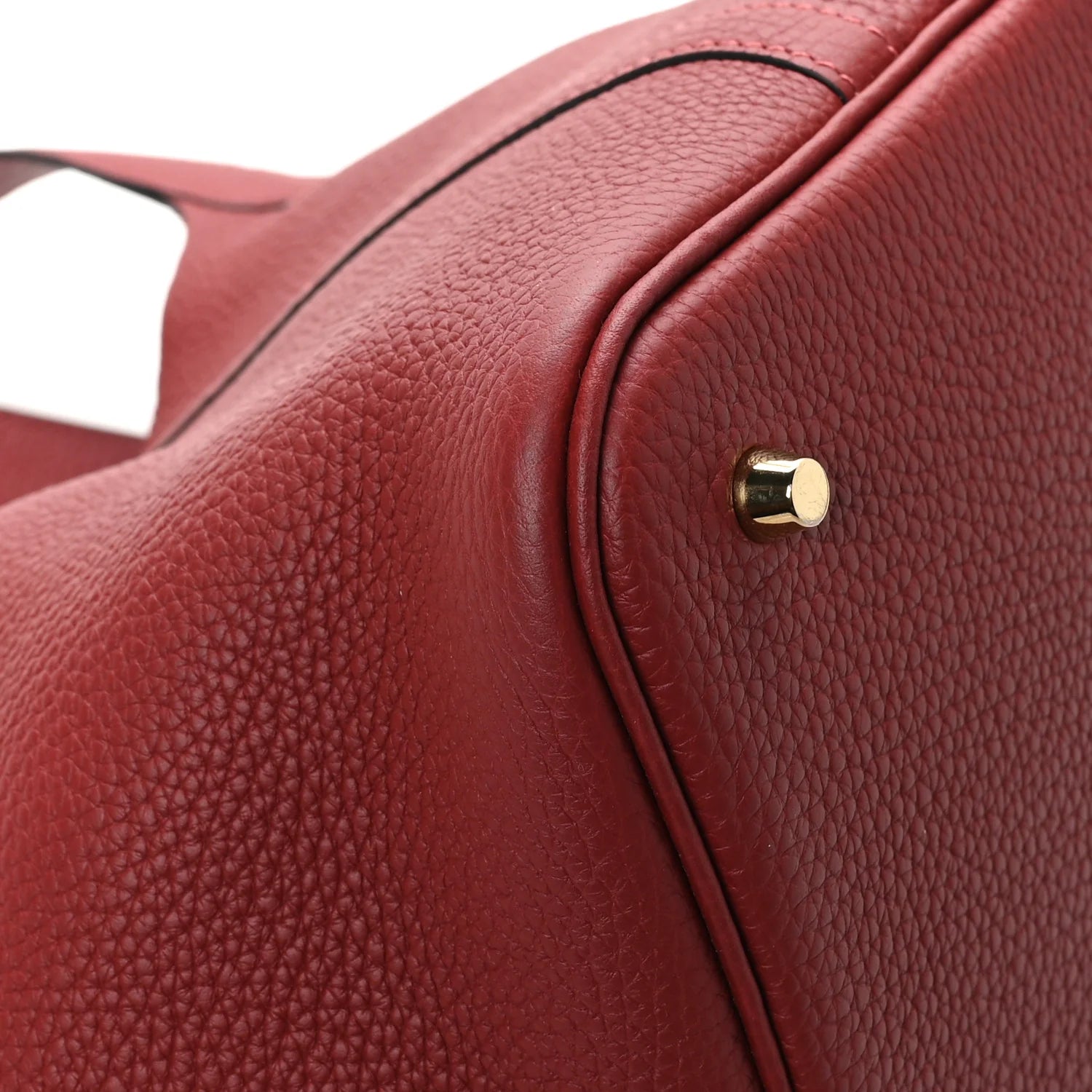 Taurillon Clemence Picotin Lock 22 MM Rouge H