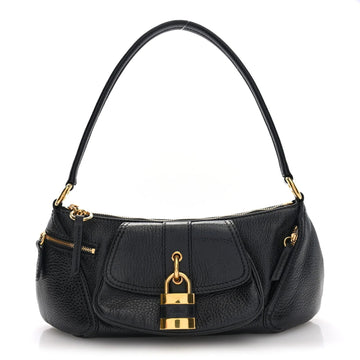 Grained Calfskin the 99 Shoulder Bag Black