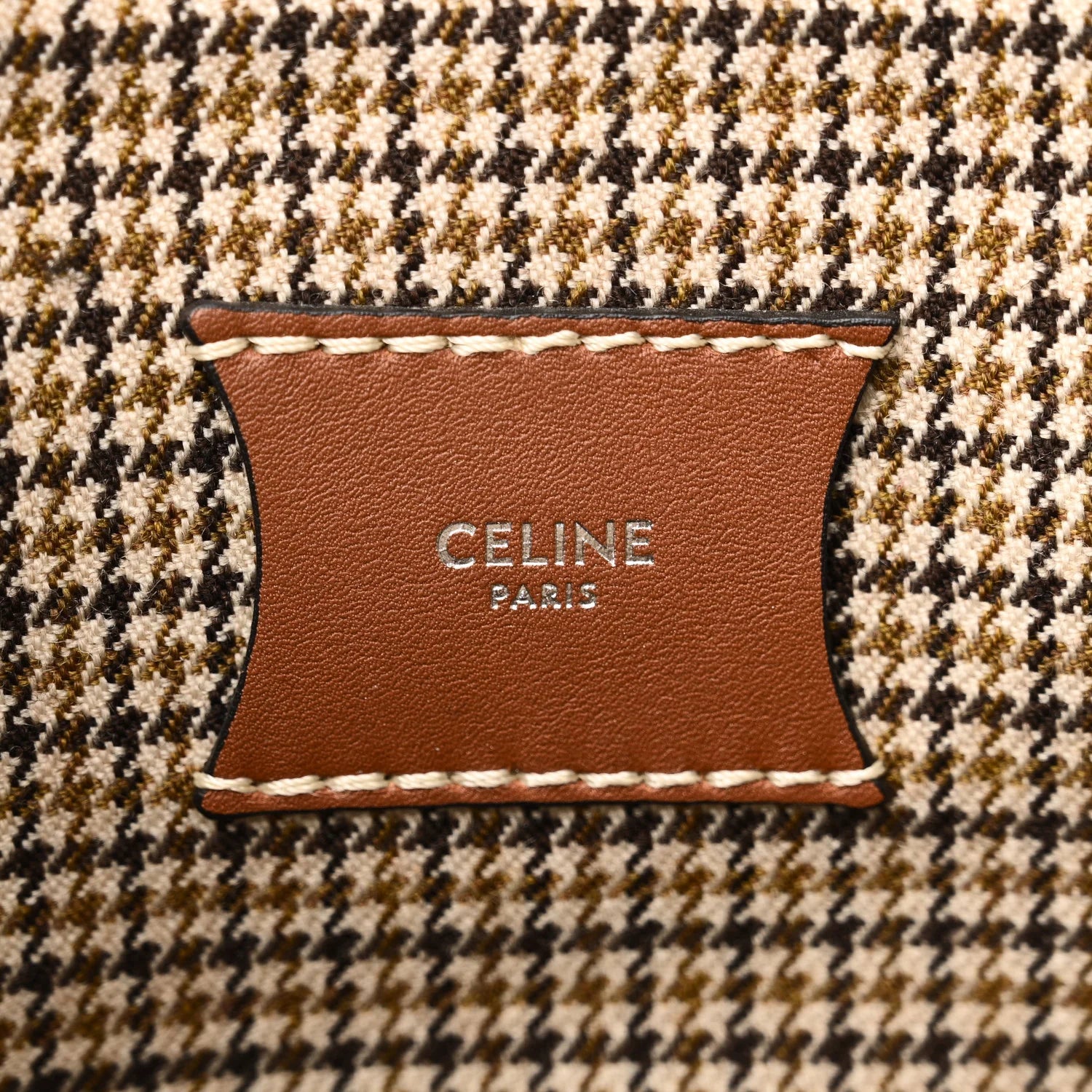 Smooth Calfskin Tweed Nano Big Bag Bucket Tan