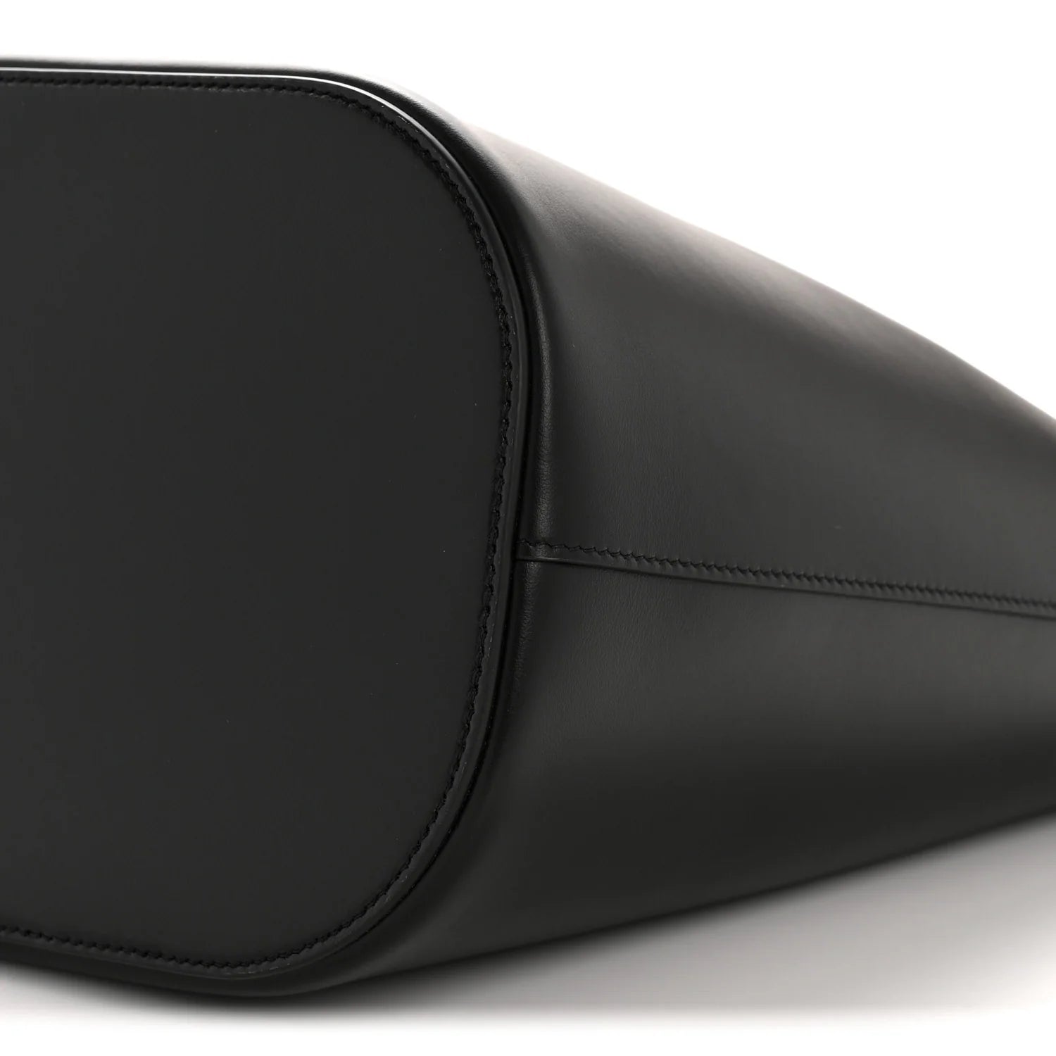 Smooth Calfskin Triomphe Medium Louise Bag Black