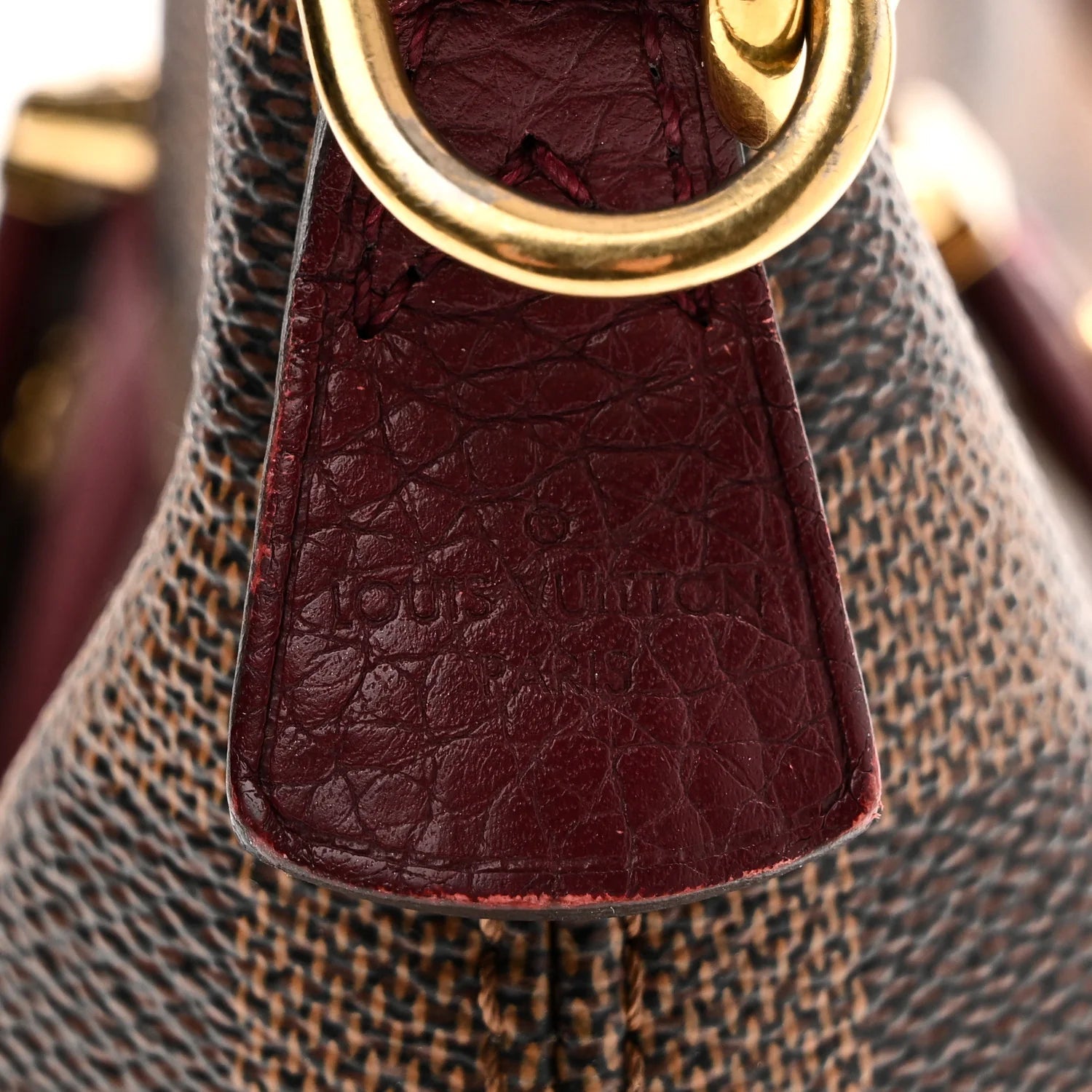 Damier Ebene Cuir Taurillon Hyde Park Fuchsia