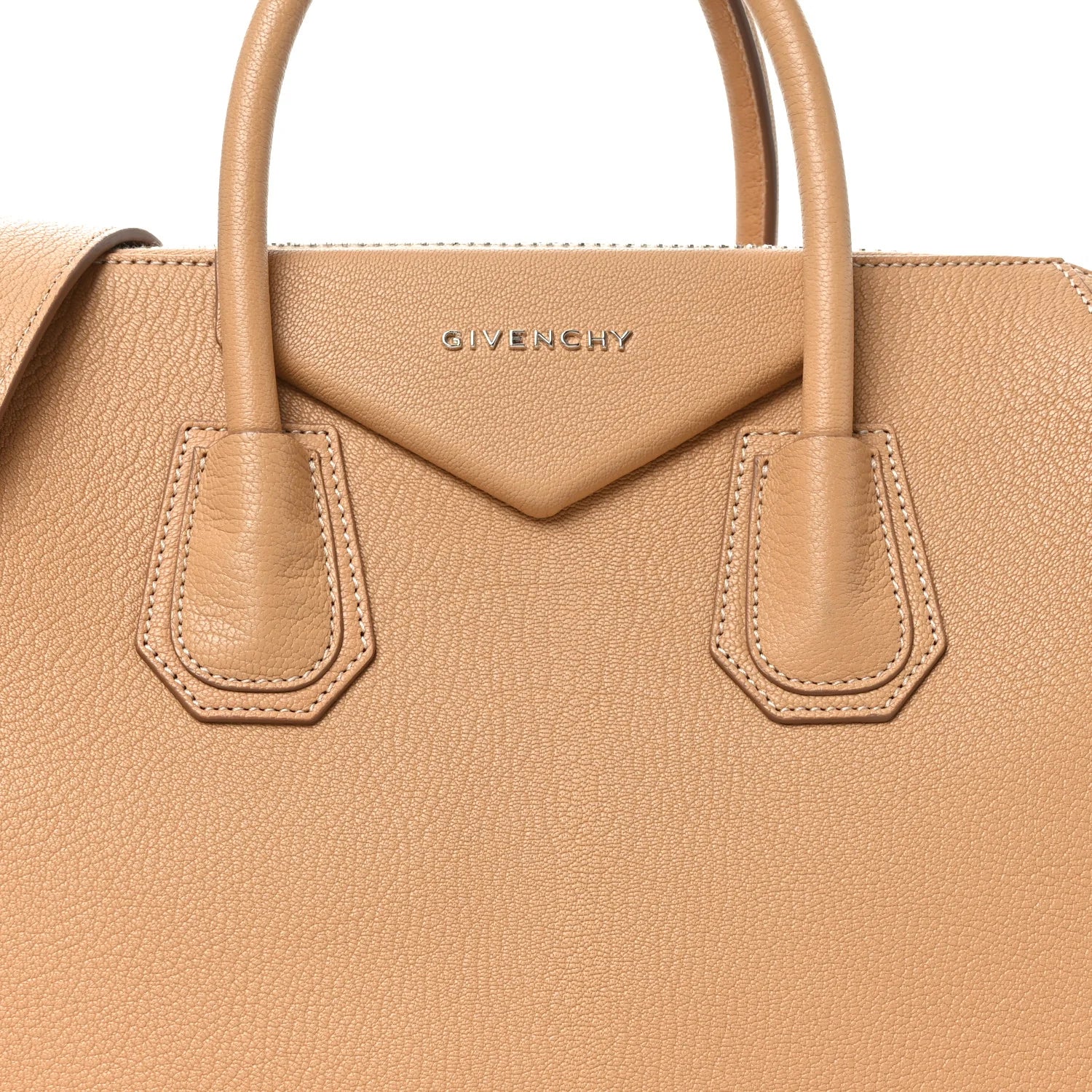 Sugar Goatskin Medium Antigona Light Beige